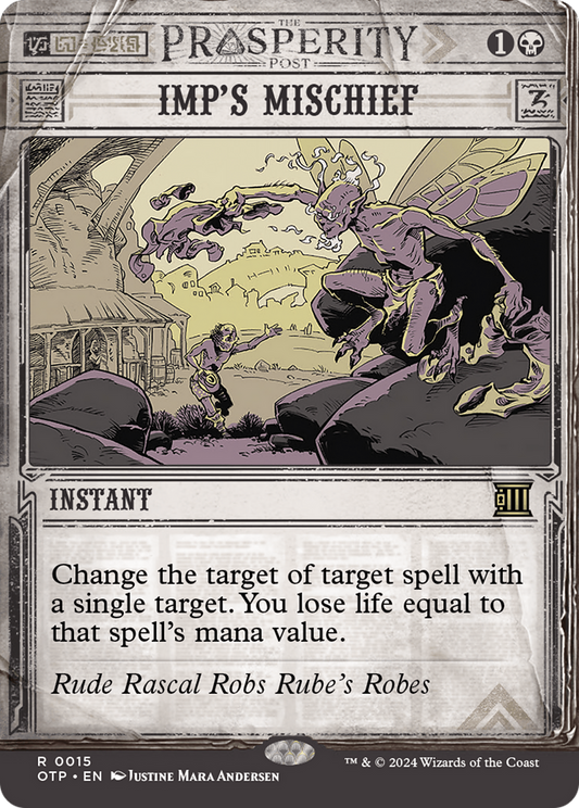 Imp's Mischief [Outlaws of Thunder Junction: Breaking News] Foil