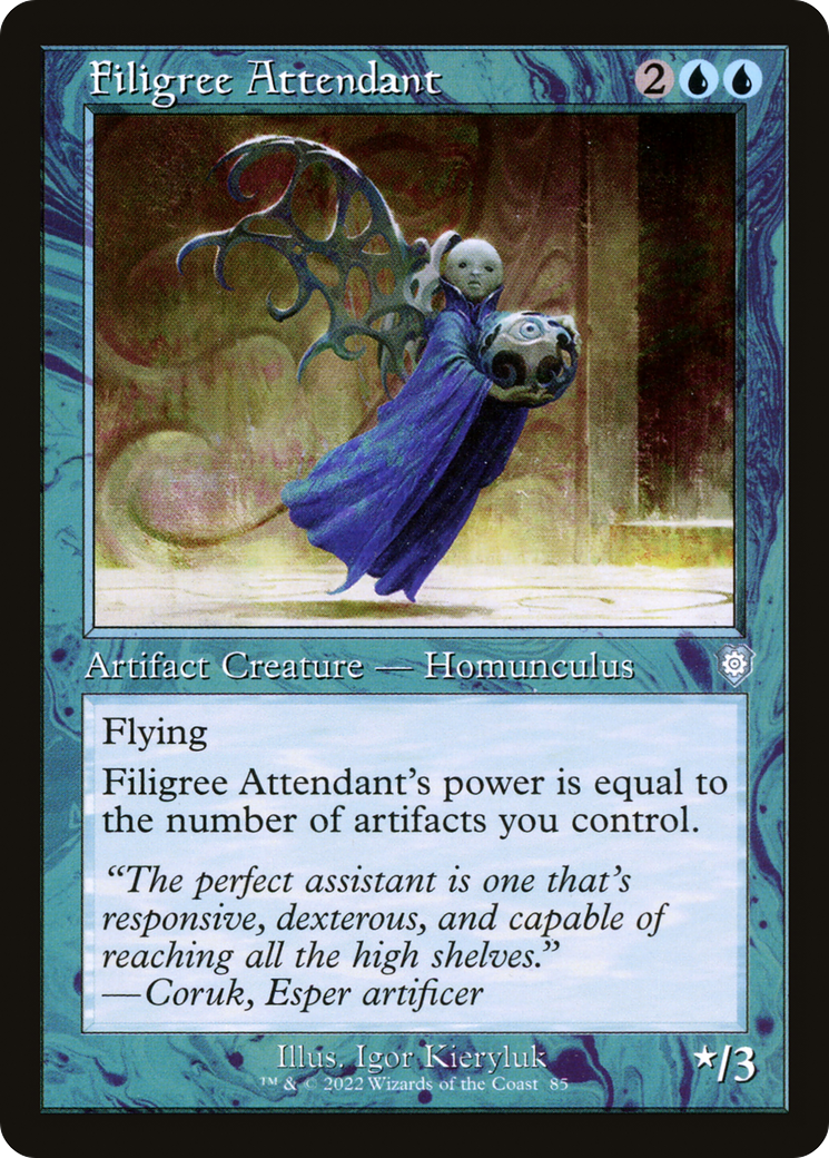 Filigree Attendant (Retro) [The Brothers' War Commander] | Silver Goblin