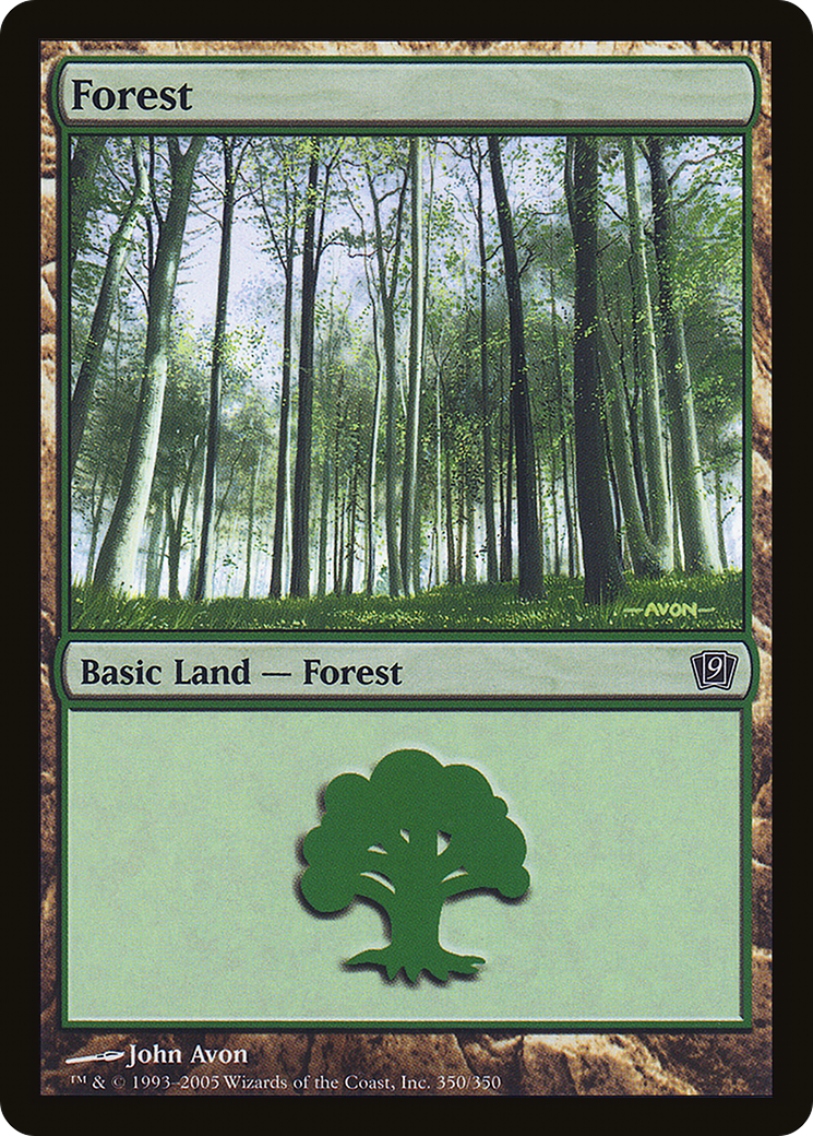 Forest (350★) Foil - Ninth Edition