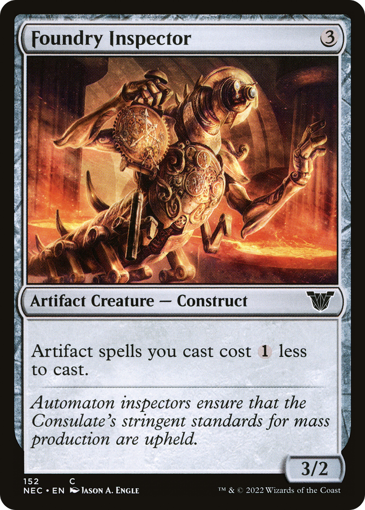 Foundry Inspector [Kamigawa: Neon Dynasty Commander] | Silver Goblin