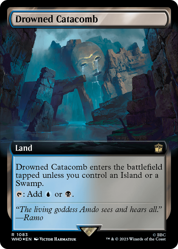 Drowned Catacomb (Extended Art) (Surge Foil) [Doctor Who] | Silver Goblin