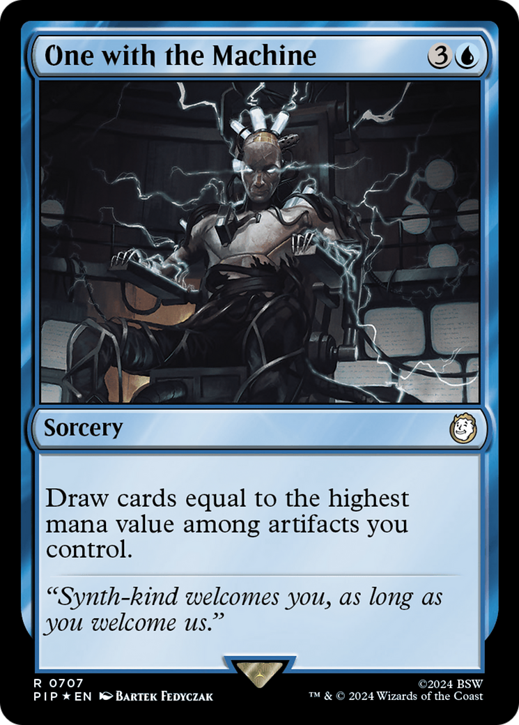One with the Machine (Surge Foil) (707) Foil - Fallout