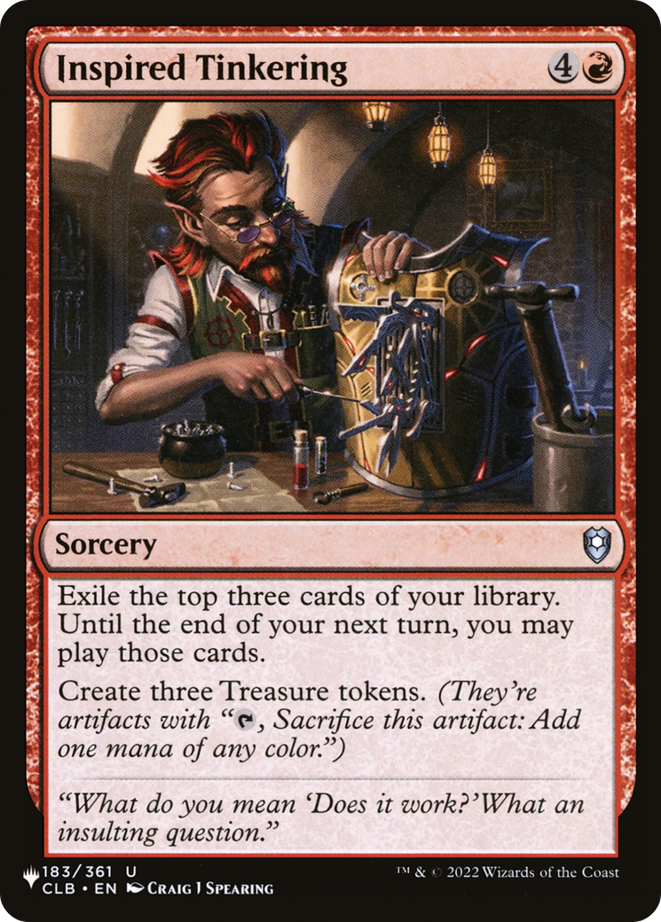 Inspired Tinkering [The List Reprints] | Silver Goblin