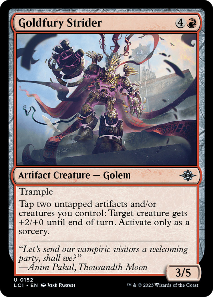 Goldfury Strider [The Lost Caverns of Ixalan] | Silver Goblin