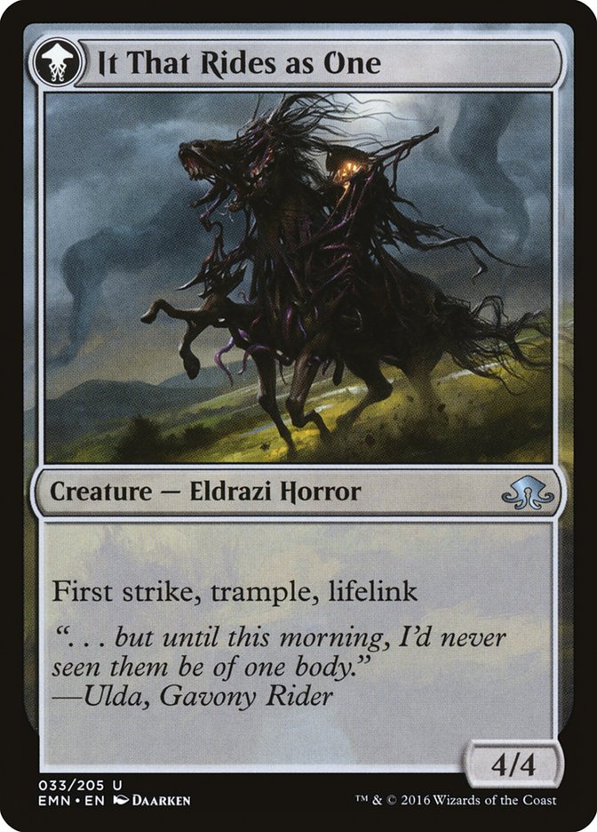 Lone Rider // It That Rides as One [Eldritch Moon] Foil