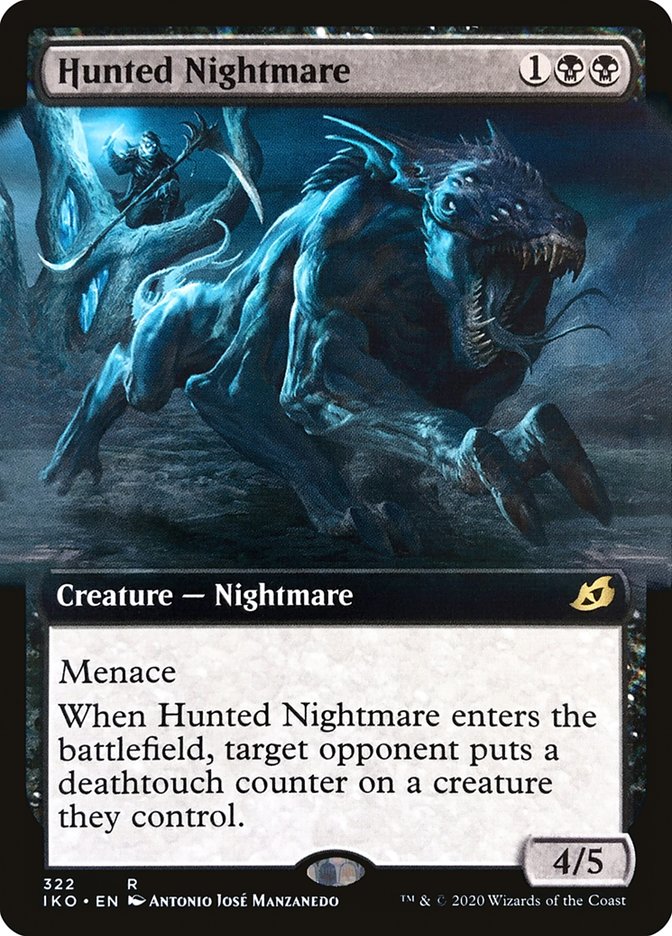 Hunted Nightmare (Extended Art) [Ikoria: Lair of Behemoths] | Silver Goblin