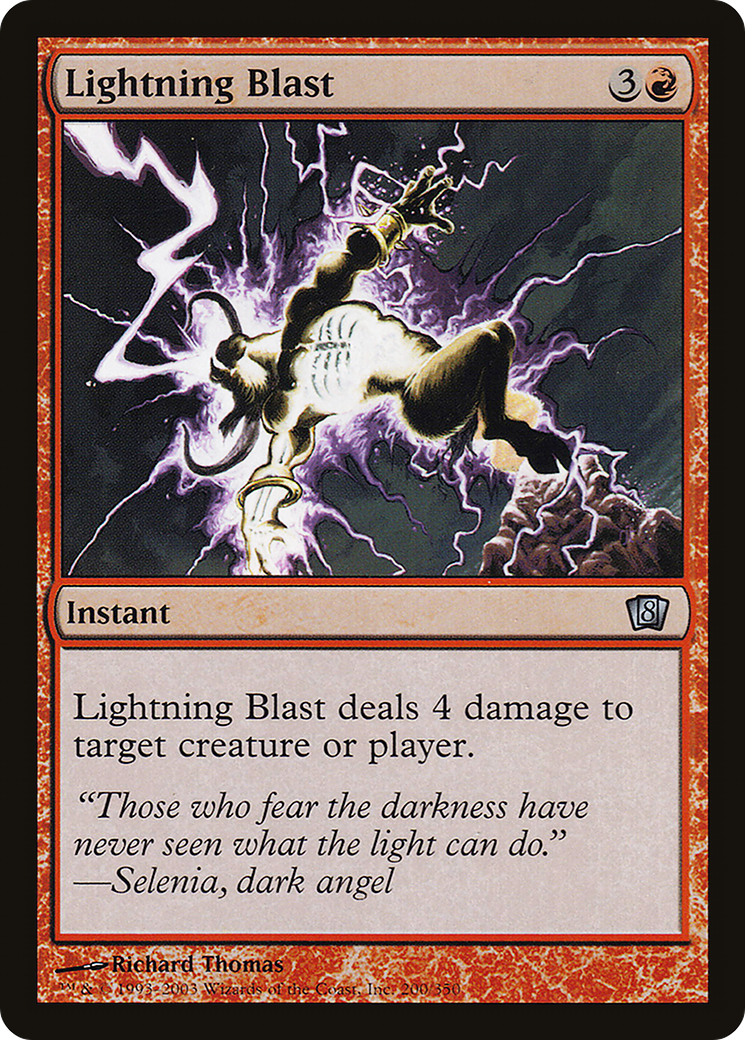 Lightning Blast (200★) Foil - Eighth Edition