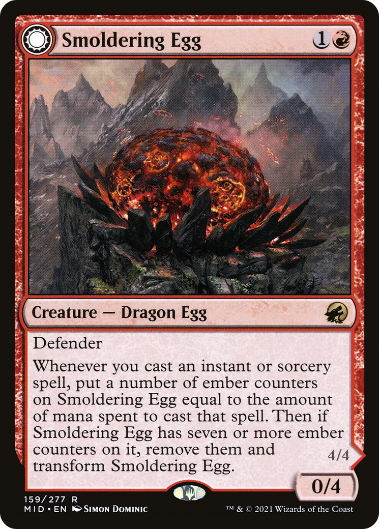Smoldering Egg (159) Foil - Innistrad: Midnight Hunt