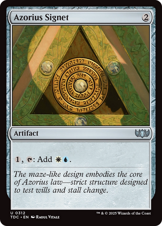 Azorius Signet (312) - Commander: Tarkir: Dragonstorm