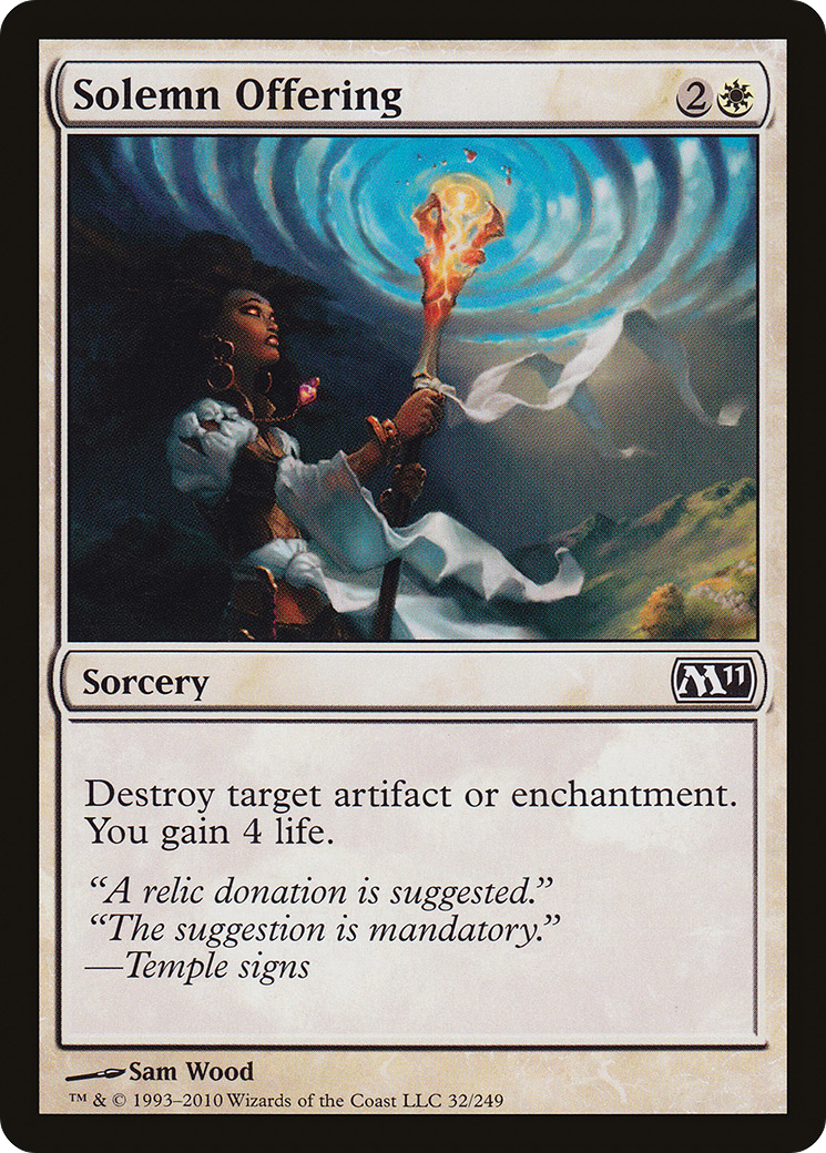 Solemn Offering (032) Foil - Magic 2011
