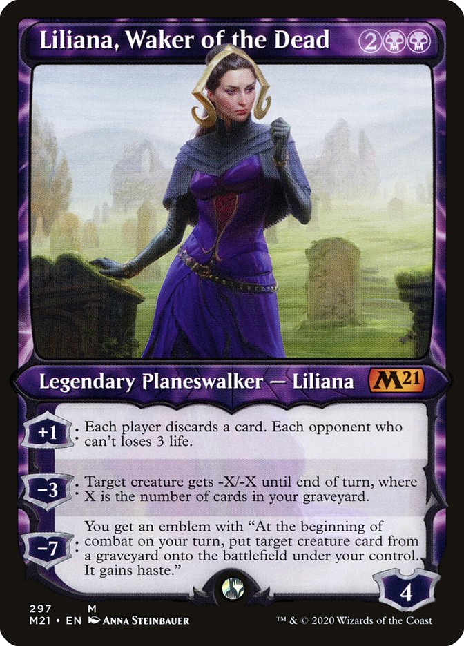 Liliana, Waker of the Dead (Showcase) [Core Set 2021] | Silver Goblin