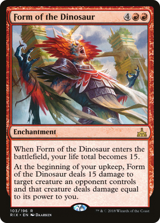 Form of the Dinosaur [Rivals of Ixalan] Foil