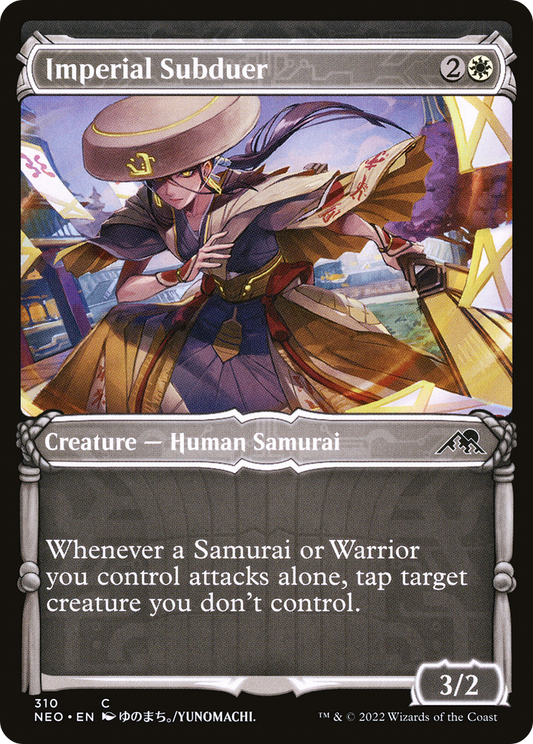 Imperial Subduer (Showcase Samurai) [Kamigawa: Neon Dynasty] Foil