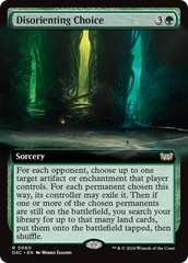 Disorienting Choice (Extended Art) [Duskmourn: House of Horror Commander] | Silver Goblin