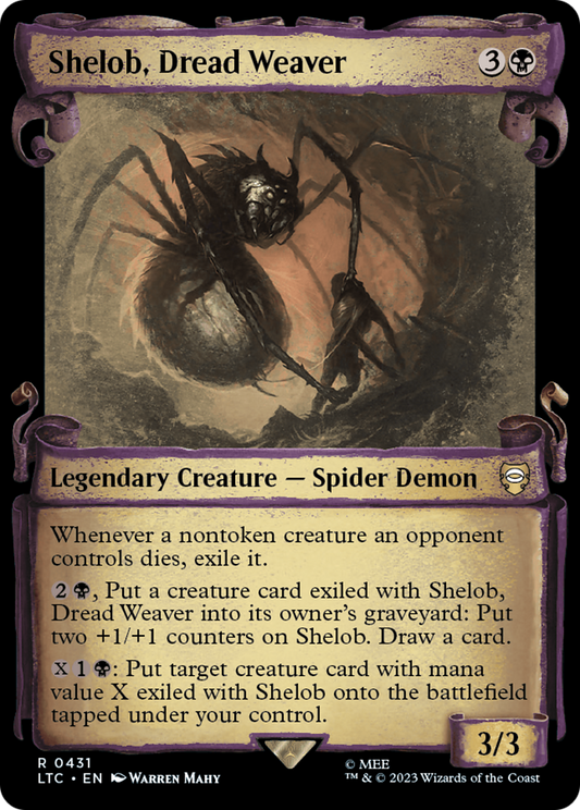 Shelob, Dread Weaver [The Lord of the Rings: Tales of Middle-Earth Commander Showcase Scrolls] Foil