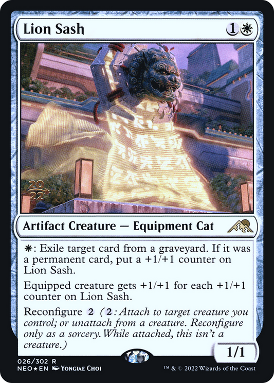 Lion Sash [Kamigawa: Neon Dynasty Prerelease Promos]