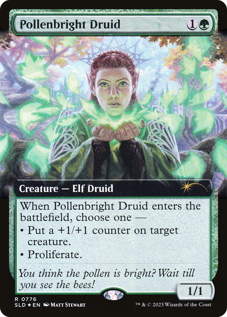 Pollenbright Druid (Extended Art) [Secret Lair Drop Series] | Silver Goblin