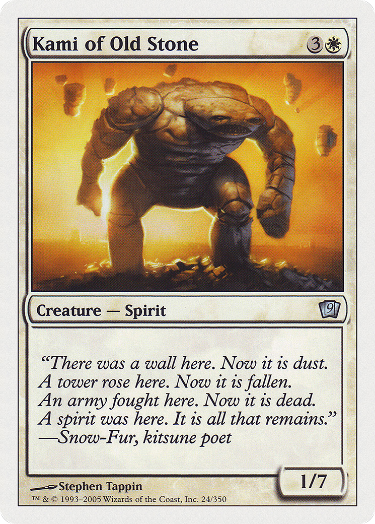 Kami of Old Stone (024) Foil - Ninth Edition