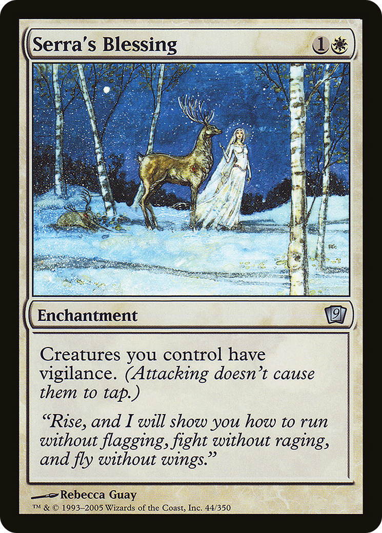 Serra's Blessing (044) Foil - Ninth Edition