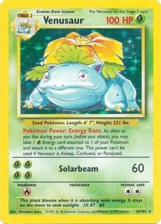 Venusaur (15) Holofoil - Base Set
