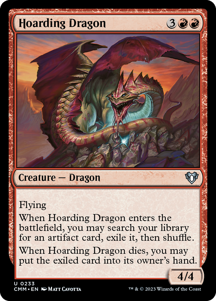 Hoarding Dragon [Commander Masters] Foil