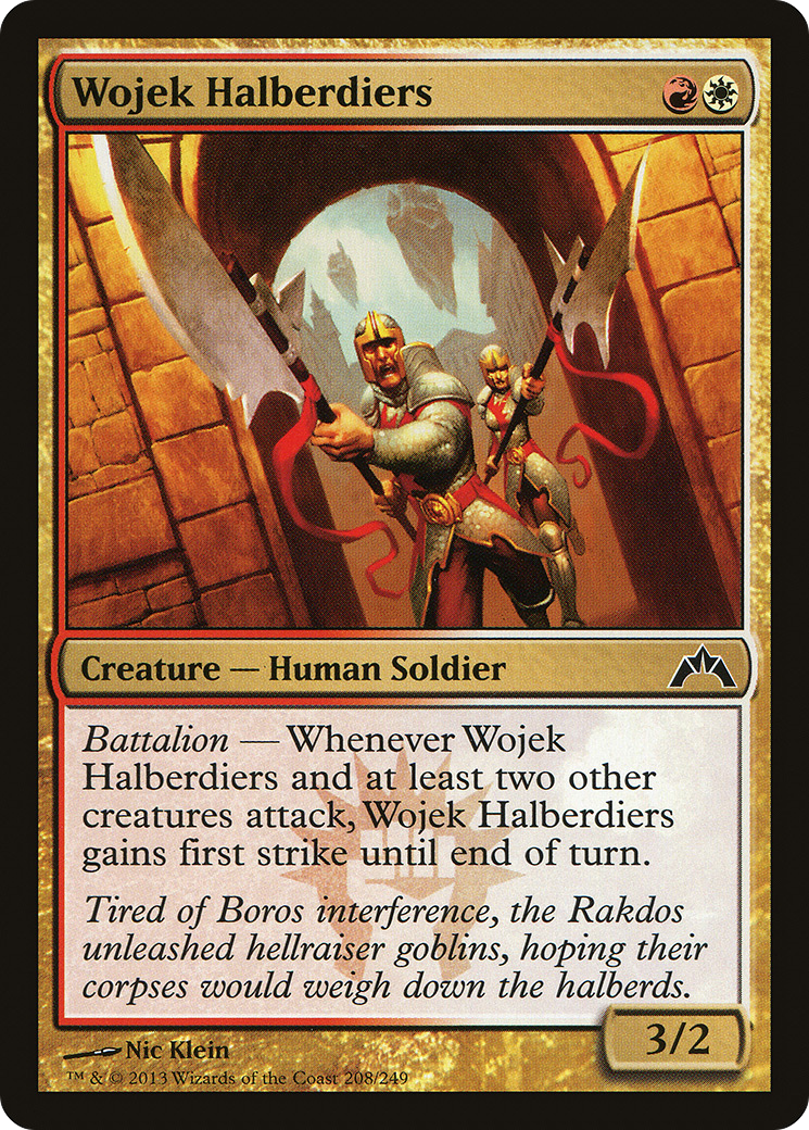 Wojek Halberdiers (208) Foil - Gatecrash