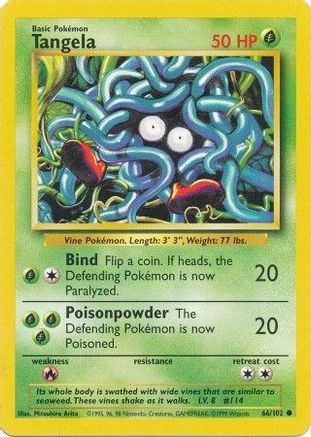 Tangela (66/102) [Base Set Unlimited]