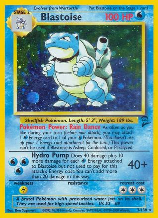 Blastoise (2) Holofoil - Base Set 2