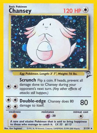 Chansey (3) Holofoil - Base Set 2