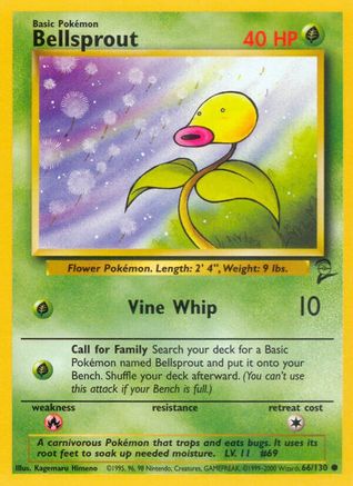 Bellsprout (66/130) [Base Set 2] | Silver Goblin