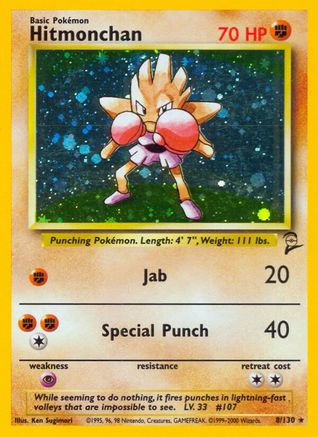 Hitmonchan (8/130) [Base Set 2] | Silver Goblin