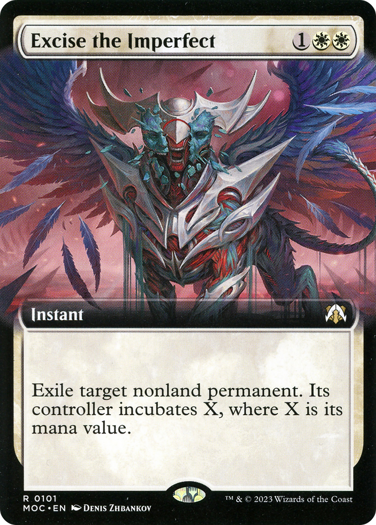 Excise the Imperfect (Extended Art) [March of the Machine Commander] Foil