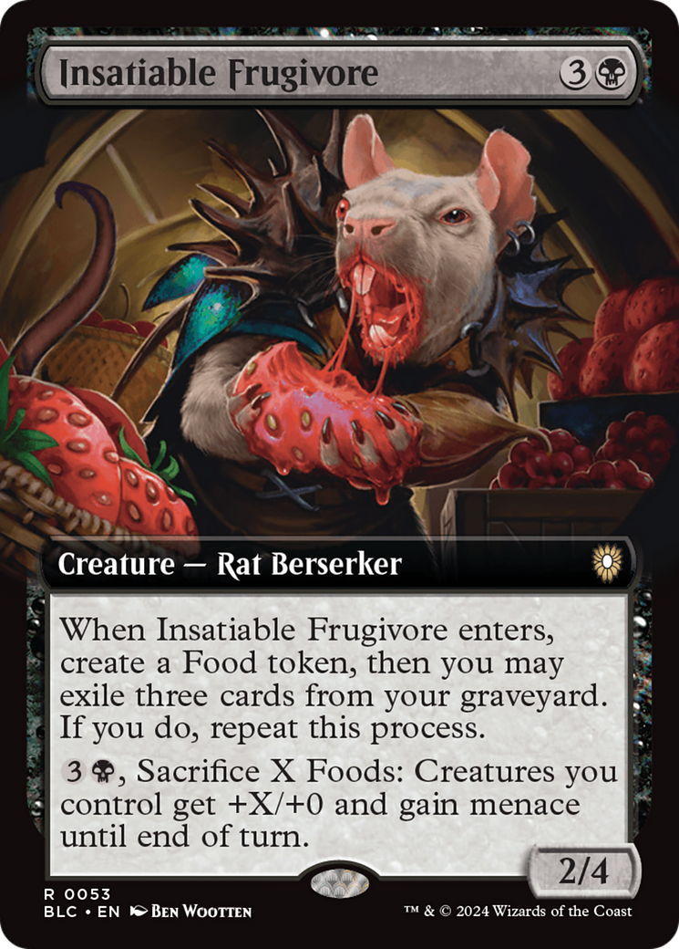 Insatiable Frugivore (Extended Art) [Bloomburrow Commander] | Silver Goblin