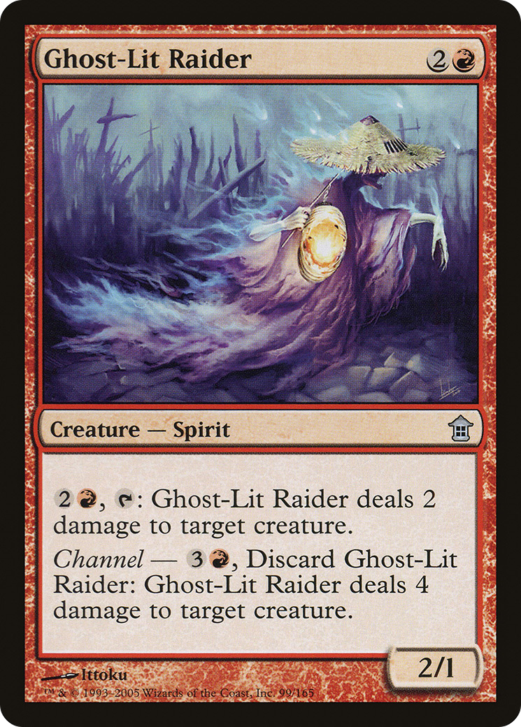 Ghost-Lit Raider [Saviors of Kamigawa] Foil