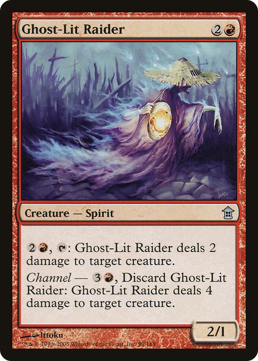 Ghost-Lit Raider [Saviors of Kamigawa] Foil