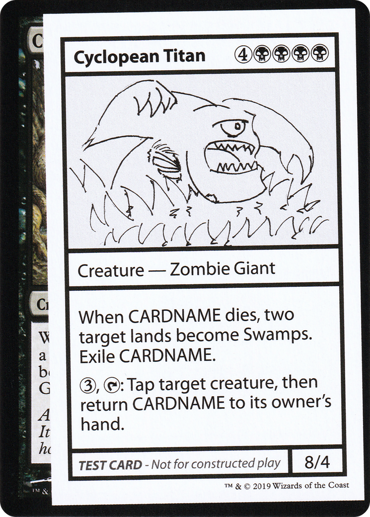 Cyclopean Titan (2021 Edition) [Mystery Booster Playtest Cards]