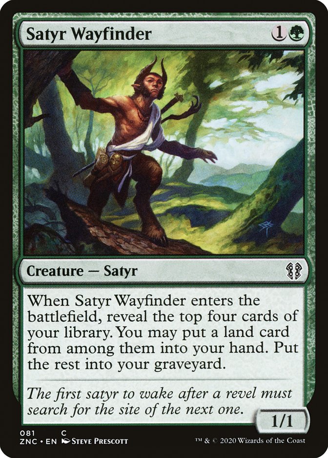 Satyr Wayfinder [Zendikar Rising Commander] | Silver Goblin