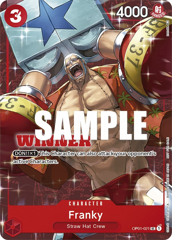 Franky (Tournament Pack Vol. 2) [Winner] [One Piece Promotion Cards] | Silver Goblin