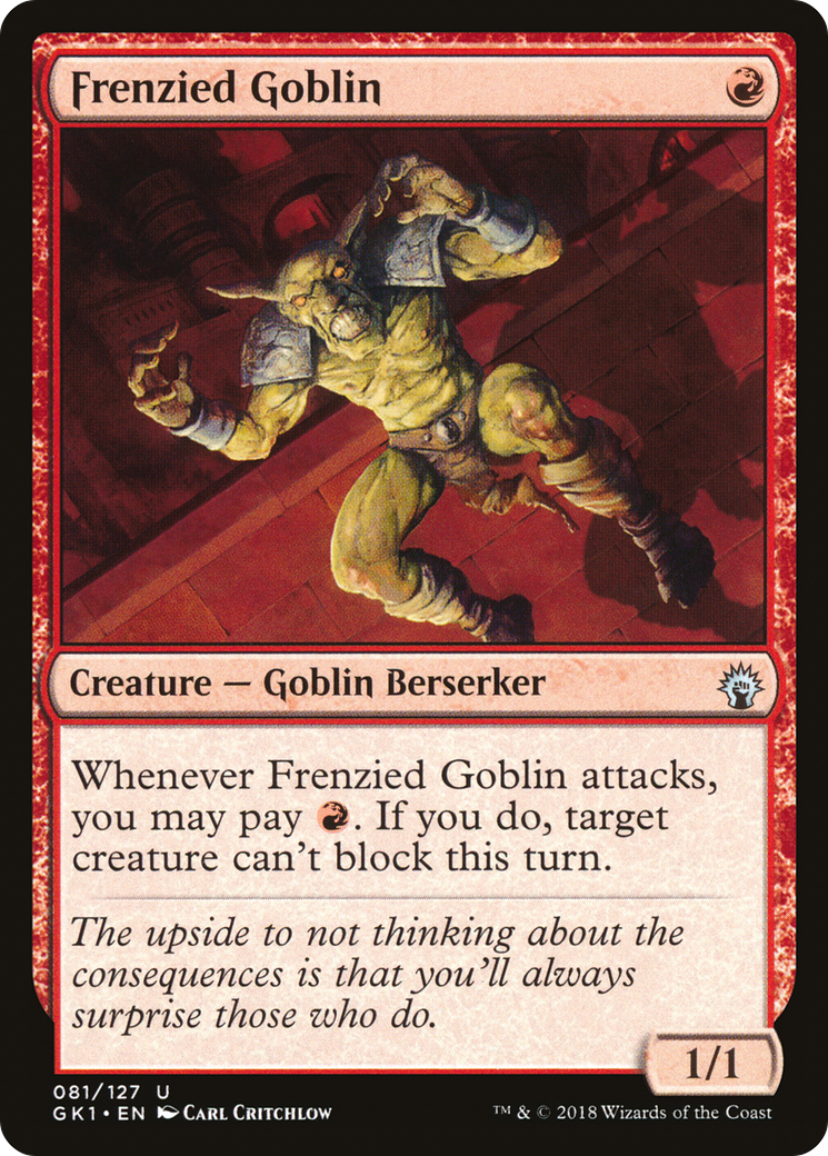 Frenzied Goblin [Guilds of Ravnica Guild Kit]