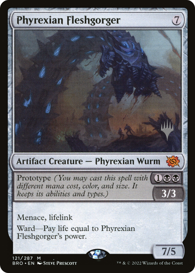 Phyrexian Fleshgorger (Promo Pack) [The Brothers' War Promos] Foil