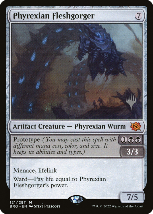 Phyrexian Fleshgorger (Promo Pack) [The Brothers' War Promos] Foil