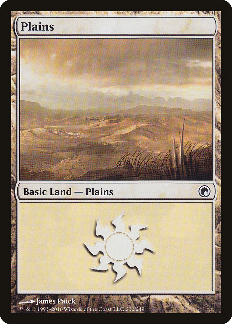 Plains (232) [Scars of Mirrodin] Foil
