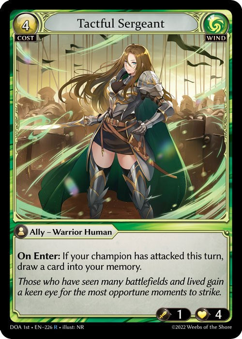 Tactful Sergeant (226) [Dawn of Ashes: 1st Edition] Foil