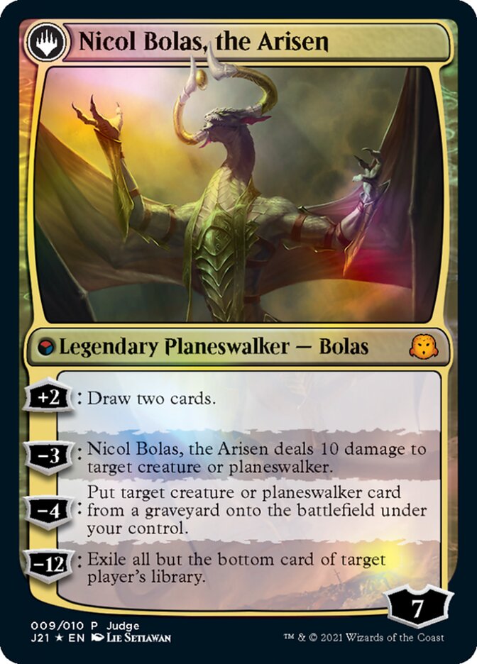 Nicol Bolas, the Ravager // Nicol Bolas, the Arisen [Judge Gift Cards 2021] | Silver Goblin