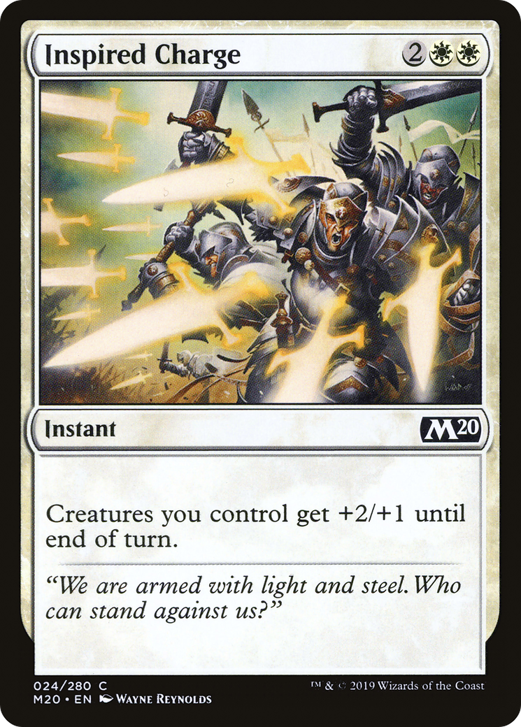 Inspired Charge [Core Set 2020] Foil