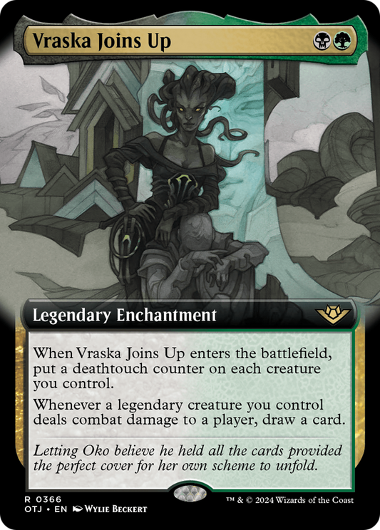 Vraska Joins Up (Extended Art) [Outlaws of Thunder Junction] Foil