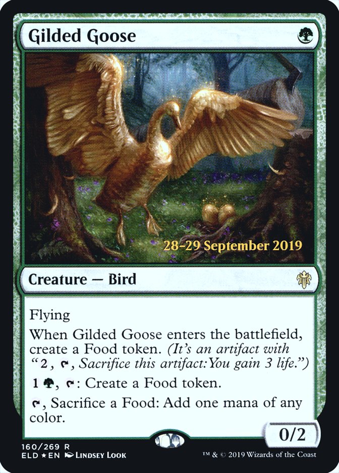 Gilded Goose [Throne of Eldraine Prerelease Promos] | Silver Goblin