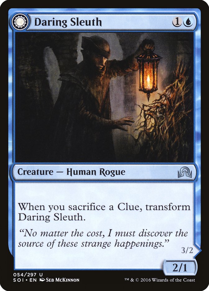 Daring Sleuth // Bearer of Overwhelming Truths [Shadows over Innistrad] Foil