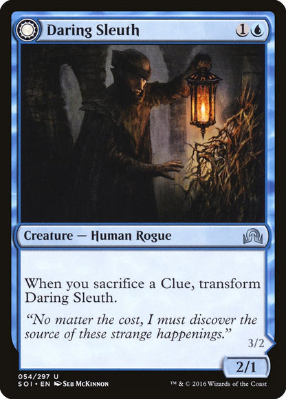 Daring Sleuth // Bearer of Overwhelming Truths [Shadows over Innistrad] Foil