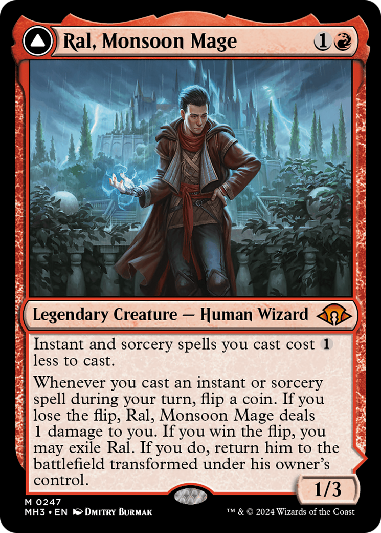 Ral, Monsoon Mage // Ral, Leyline Prodigy [Modern Horizons 3] Foil